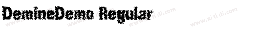DemineDemo Regular字体转换